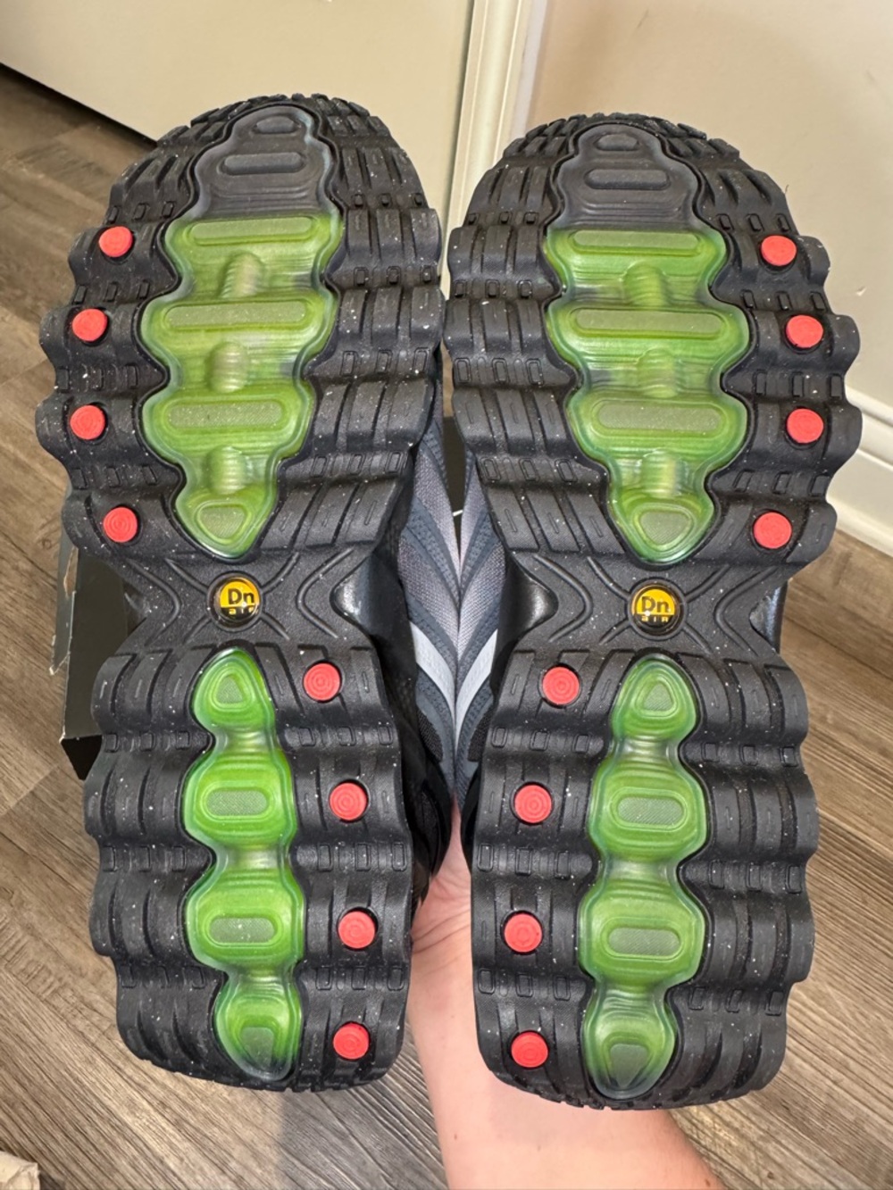 Nike Air Max DN8 Black Volt Smoke Grey Athletic Sneakers - Picture 13 of 16